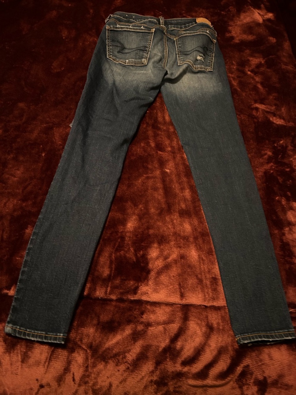 American Eagle Outfitters Distressed Blue Skinny Jeans - Picture 2 of 3